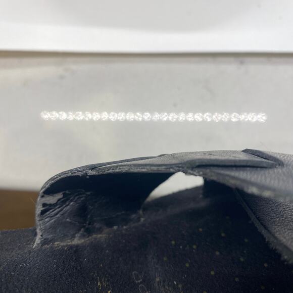 adiPRENE by Adidas Black Sandals Wedge Strappy Leather Women sz 8 - Picture 5 of 8